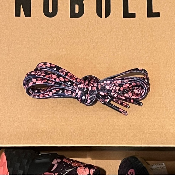 NEW IN BOX NOBULL Black and Pink Floral Women's Sneakers - Picture 5 of 12
